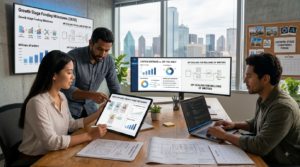 UX design agency in Austin Texas working with growth-stage company on product wireframes